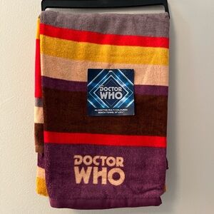 Doctor Who Striped Beach Towel - new!